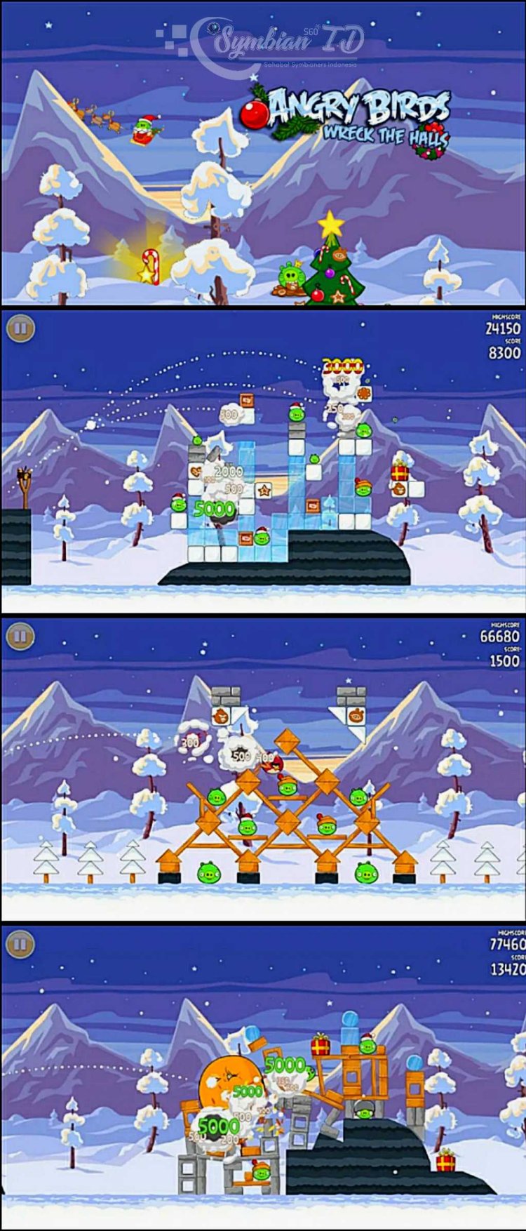 Angry Birds Seasons Wreck the Halls [Symbian^3]