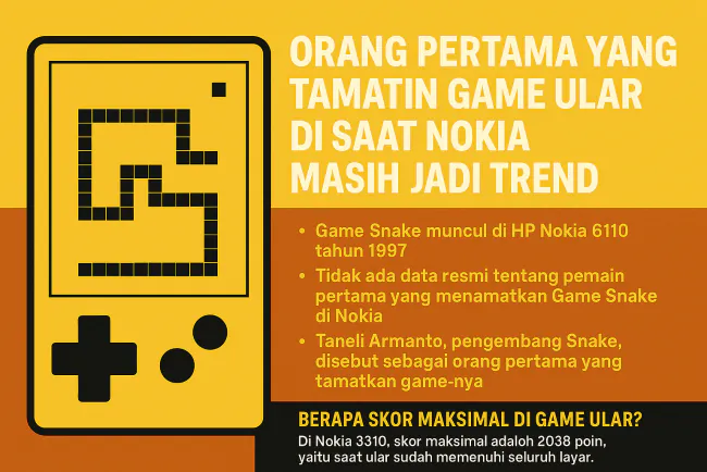 Orang Pertama yang Tamatin Game Ular di Saat Nokia Masih Jadi Trend