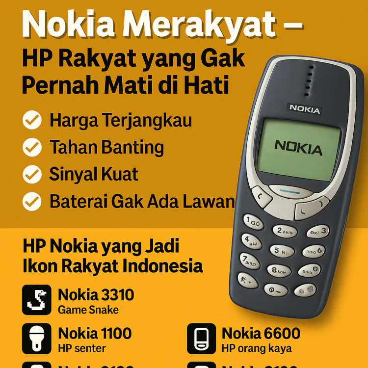 Nokia Merakyat – HP yang Gak Pernah Mati di Hati Rakyat Indonesia