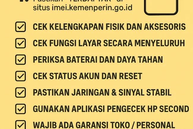 HP Second Tapi Kaya Fitur Tips Beli HP Bekas Aman & Untung