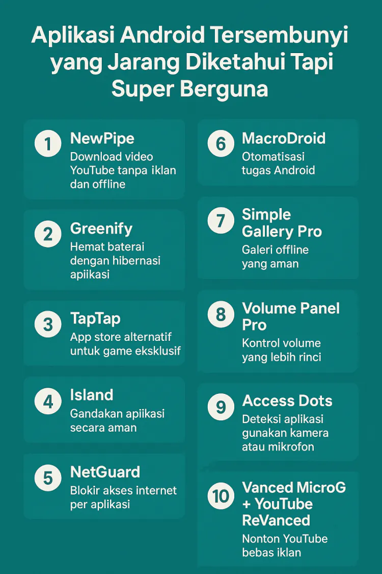 Aplikasi Android Tersembunyi yang Jarang Diketahui Tapi Super Berguna