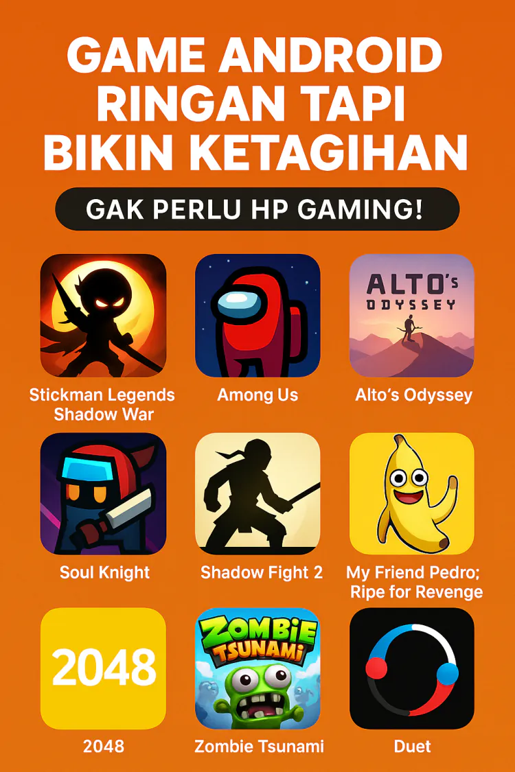 Game Android Ringan Tapi Bikin Ketagihan – Gak Perlu HP Gaming!