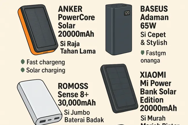 5 Powerbank Paling Awet Buat Traveller