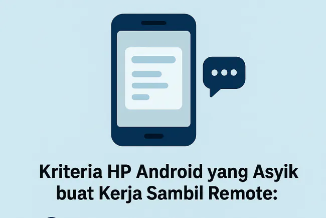 HP Android Paling Ringan dan Cepat untuk Kerja Remote