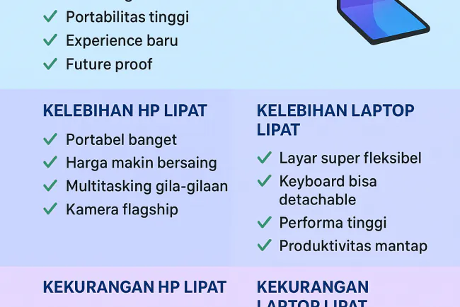 Laptop atau HP Lipat? Pilih Mana di 2025 ini