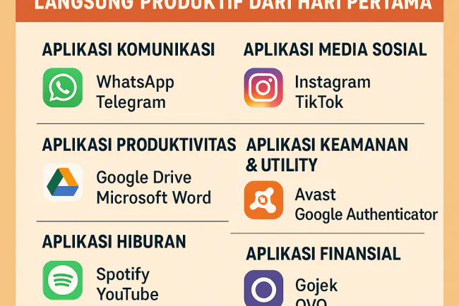 Aplikasi Wajib di HP Baru – Langsung Produktif dari Hari Pertama Pemakaian