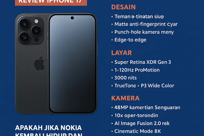 Review iPhone 17 dan Apa Jadinya Jika Nokia Kembali Hidup dan Bekerja Sama dengan Apple