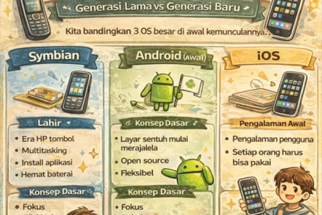 Perbedaan Symbian, Android, dan iOS di Awal Kemunculannya: Generasi Lama vs Generasi Baru