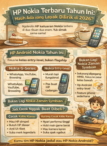 HP Nokia Terbaru Tahun Ini: Masih Ada yang Layak Dilirik di 2026?
