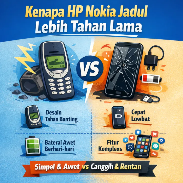 Kenapa HP Nokia Jadul Terasa Lebih Tahan Lama? Berikut Penjelasannya