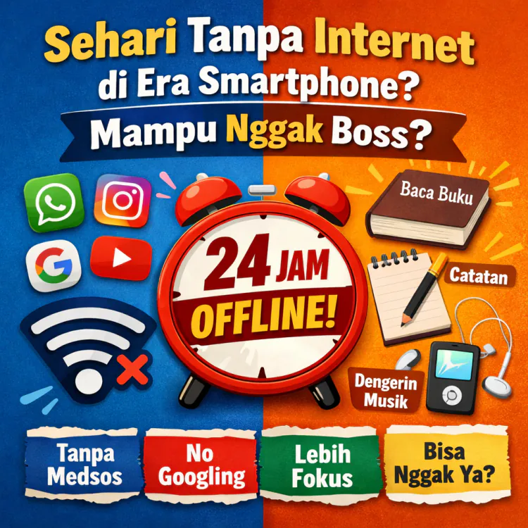Sehari Tanpa Internet Di Era Smartphone? Lu Mampu Nggak Boss